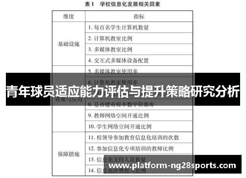 青年球员适应能力评估与提升策略研究分析